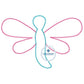 Dragonfly Applique Embroidery Design File Machine Embroidery Zigzag Edge One Size 8x12 Hoop