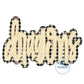 DRAGONS Two Layer Bean (Raggy) Edge Script Applique Embroidery Machine Embroidery Five Sizes 5x7, 8x8, 6x10, 7x12, 8x12 Hoop