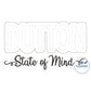 Dutton State of Mind Design Applique Embroidery Satin, Zigzag, and Raggy Edge Stitch Yellowstone Four Sizes 5x7, 8x8, 6x10 and 8x12 Hoop