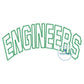 ENGINEERS Arched Pro Block Applique Embroidery Zigzag Stitch Two Sizes 6x10 and 7x12 Hoop