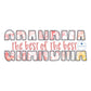 Grandma Split Applique Embroidery Design Diamond Edge Stitch Mother's Day Gift Two Sizes 5x12 and 5x14