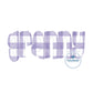 Granny Applique Embroidery Design Raggy Bean Stitch Grandma Mother's Day Gift Two Sizes 6x10, and 8x12 Hoop