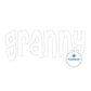 Granny Applique Embroidery Design Raggy Bean Stitch Grandma Mother's Day Gift Two Sizes 6x10, and 8x12 Hoop
