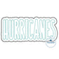 HURRICANES Two Layer Applique Embroidery Design Machine Embroidery Two Color ZigZag Edge Two Sizes 6x10 and 8x12 Hoop