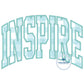 INSPIRE Arched Satin Applique Embroidery Design Outline Four Sizes 8x8, 6x10, 7x12, and 8x12 Hoops