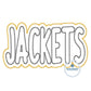 JACKETS Two Layer Applique Embroidery Design Machine Embroidery Two Color ZigZag Edge Four Sizes 5x7, 6x10, 8x8, 8x12 Hoop