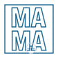MAMA Applique Embroidery Satin Design Patch with Cutout Letters Four Sizes 5x5, 6x6, 7x7, 8x8 Inches