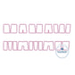Mamaw Split Embroidery Design Diamond Edge Stitch Grandma Mother's Day Gift Two Sizes 6x10 and 8x12 Hoop