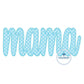Mama Script Applique Embroidery Design Zigzag Stitch Four Sizes 5x7, 6x10, 8x8, 8x12 Hoop