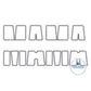 MAMA Split Applique Embroidery Design Diamond Stitch Mother's Day Two Sizes 6x10 and 8x12 Hoop