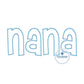 Nana Embroidery Applique Design ZigZag Edge Four Sizes 5x7, 8x8, 6x10, 8x12 Hoop Grandma Mother's Day Gift
