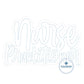 NURSE PRACTITIONER Applique Embroidery Bean Script Two Layer Nursing Design Five Sizes 5x7, 8x8, 6x10, 7x12 and 8x12 Hoop