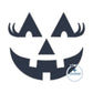Girl Pumpkin Face Zigzag Applique Machine Embroidery Design Four Sizes 5x7, 8x8, 6x10, 8x12 Hoop Fall