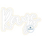 RAYS Double Raggy Applique Embroidery Two Layer Design Machine Embroidery Bean Stitch Edge Five Sizes 5x7, 8x8, 6x10, 7x12, and 8x12 Hoop