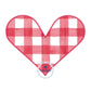 Single Zigzag Heart Applique Embroidery Design Valentine's Day 4x4, 5x7, and 6x10 hoop