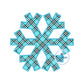 Snowflake Applique Machine Embroidery Design with Raggy, Satin, and ZigZag Stitch in Four Sizes Total 12 Designs Christmas