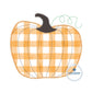 Squatty Pumpkin Zigzag Applique Machine Embroidery Design Four Sizes 4x4, 5x7, 6x10, and 8x12 Hoop