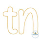 TN ZigZag Stitch Tennessee Applique Embroidery One Size 8x12 Hoop