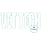 VET TECH Block Applique Embroidery Design Zigzag Stitch for 8x8, 6x10 and 7x12 Hoop