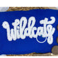 WILDCATS Script Chenille Yarn Applique Design Machine Embroidery Two Sizes 6x10 and 7x12 Hoop