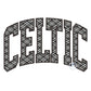 CELTIC Arched Satin Applique Embroidery Design Four Sizes 5x7, 8x8, 6x10, 8x12 Hoop