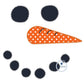Snowman Face Applique Embroidery Design Four Sizes with 3 Edge Stitches Raggy (Bean), ZigZag, and Satin 5x7, 6x10, 8x8, 8x12 Hoop